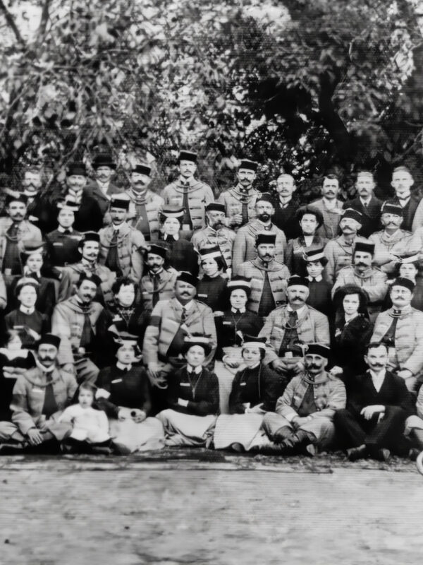 Członkowie Towarzystwa w 1910 roku (tuż po reaktywacji po wielkim pożarze Sokołowa)